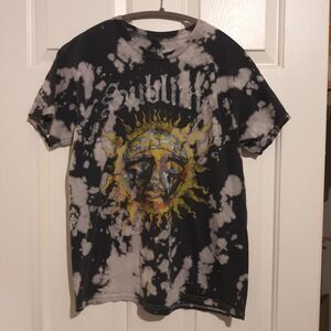 Sublime Sun Face Bleach Tie Dye T Shirt Men's Size Medium Skater Music Hippie